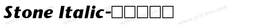 Stone Italic字体转换